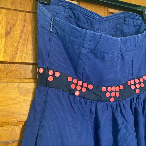 Anthropologie Floreat Fairy Cake Strapless Dress 0 - Picture 5 of 11